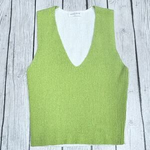 Vestique Honey Lime Sweater Tank Size Small